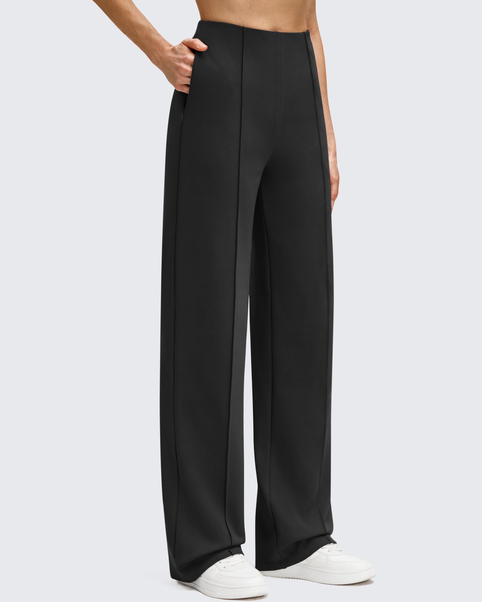 Women's Fleece Lined Work Pants G4Free Warm Wide Leg Pleats Black / XL / Regular (31) Women's Fleece Lined Work Pants G4Free Warm Wide Leg Pleats Black / XL / Regular (31)