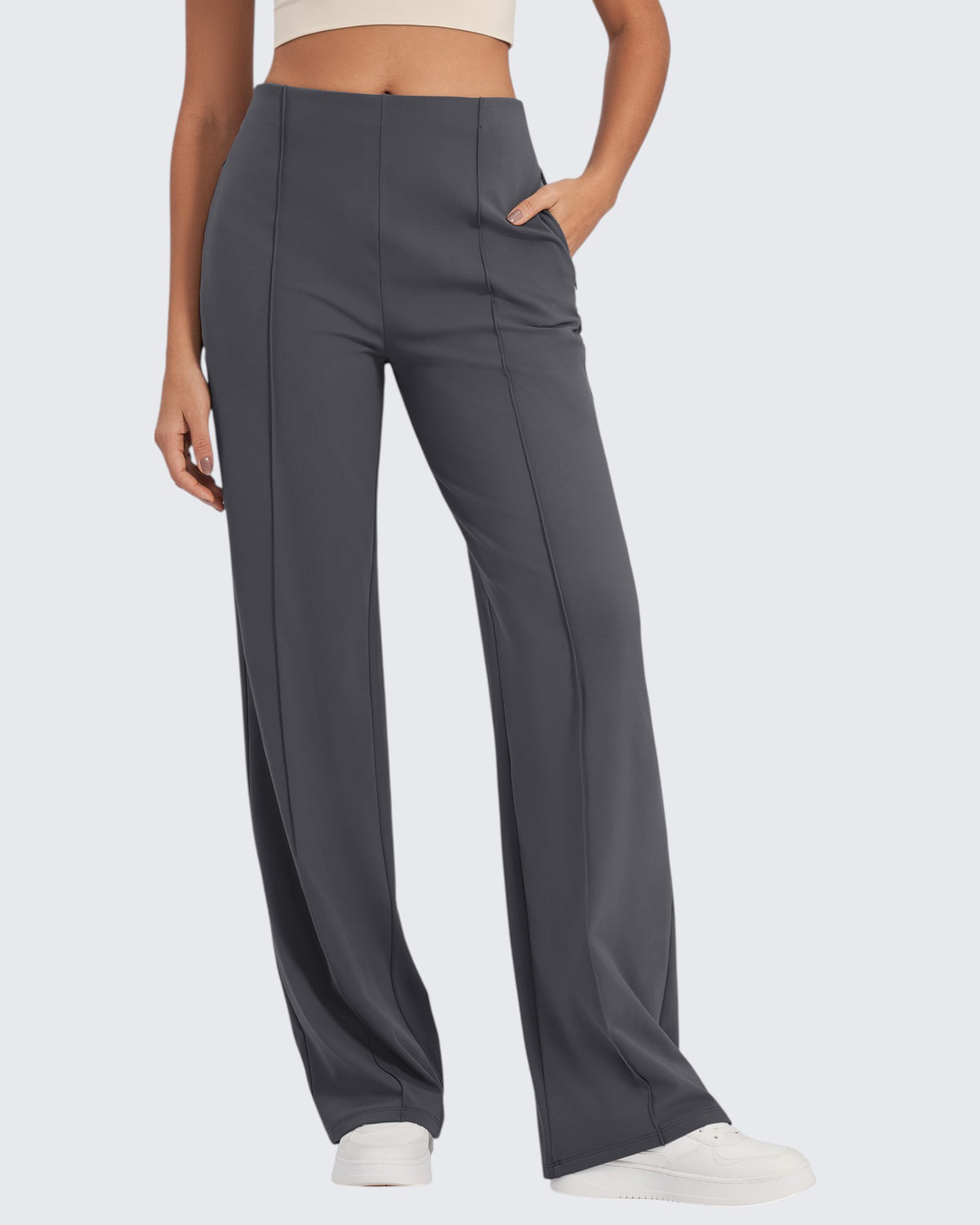 G4Free - Business Front Pleats Wide Leg Pants -GF24J276AA-S-GF24J277AA-S-GF24J278AA-S-GF24J276AB-M-GF24J277AB-M