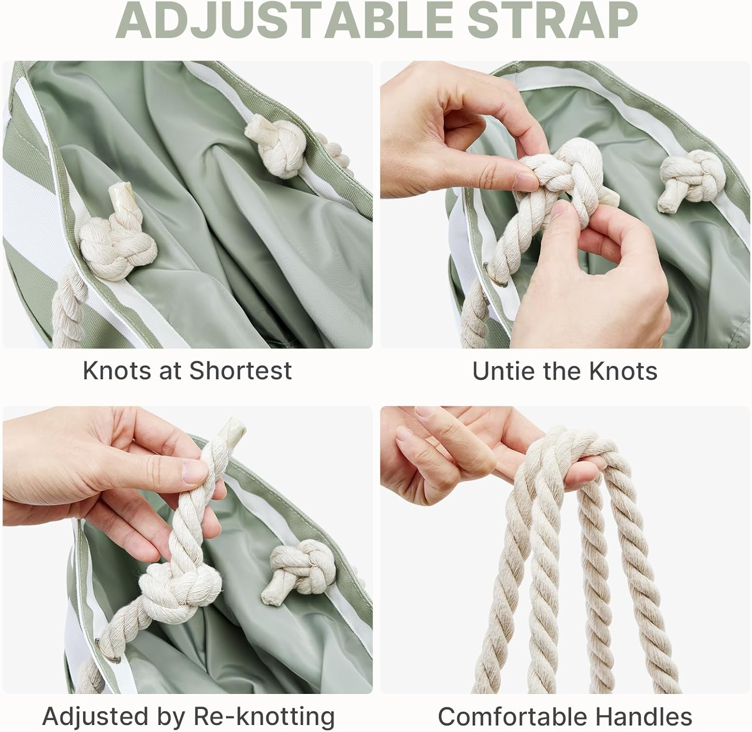 G4Free - Canvas Waterproof Sandproof Large Beach Tote Bags -TN25B597A-TN25B597B-TN25B597C