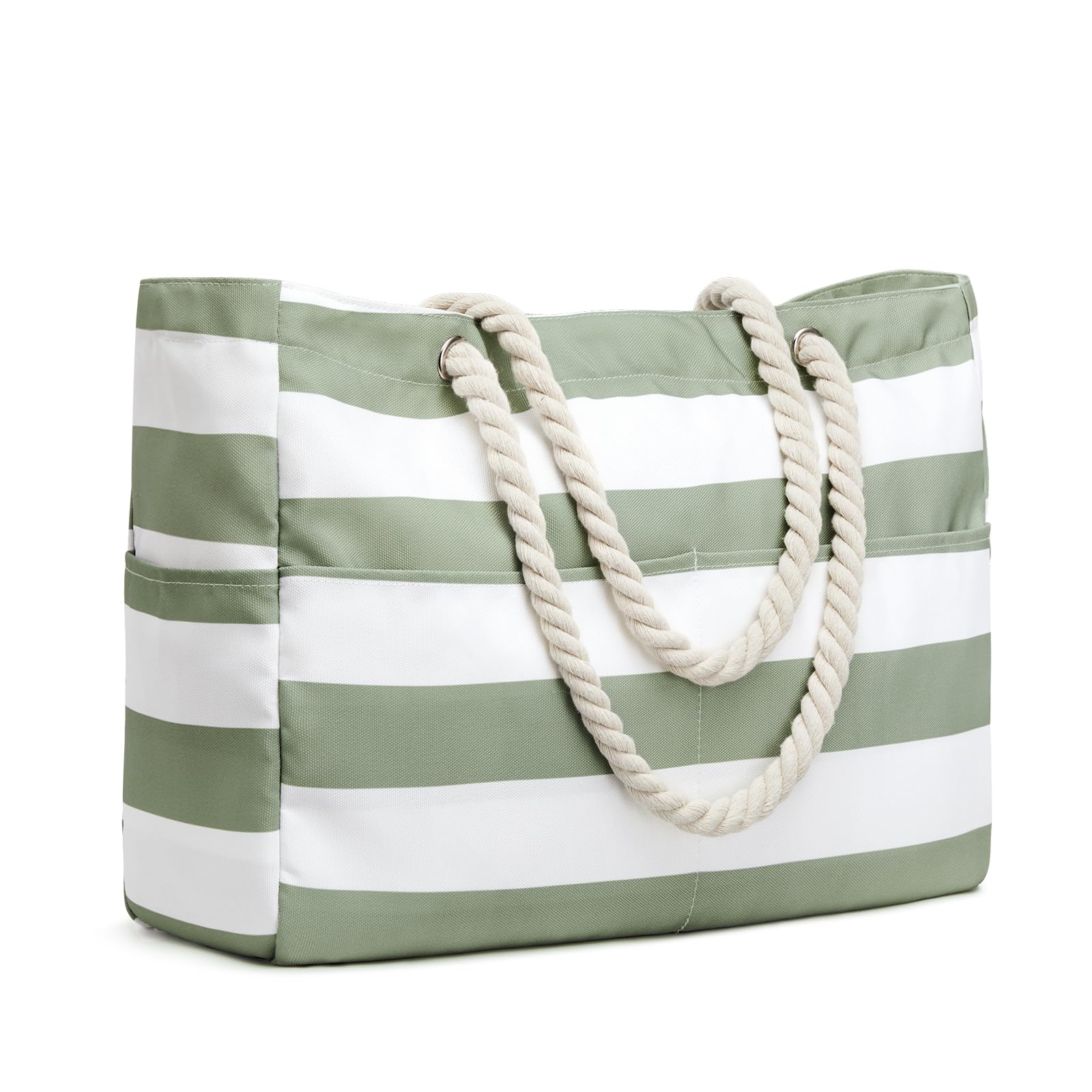 G4Free - Canvas Waterproof Sandproof Large Beach Tote Bags -TN25B597A-TN25B597B-TN25B597C