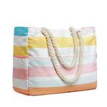 G4Free - Canvas Waterproof Sandproof Large Beach Tote Bags -TN25B597A-TN25B597B-TN25B597C