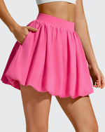 G4Free - Chillwhisp Bubble Ruffled Hem Inner Shorts Tennis Skirts 14'' -GF26H796B005F-XS-GF26H796B005A-S-GF26H796B005B-M-GF26H796B005C-L-GF26H796B005D-XL