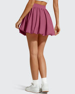 G4Free - Chillwhisp Bubble Ruffled Hem Inner Shorts Tennis Skirts 14'' -GF26H796B005F-XS-GF26H796B005A-S-GF26H796B005B-M-GF26H796B005C-L-GF26H796B005D-XL