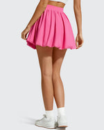 G4Free - Chillwhisp Bubble Ruffled Hem Inner Shorts Tennis Skirts 14'' -GF26H796B005F-XS-GF26H796B005A-S-GF26H796B005B-M-GF26H796B005C-L-GF26H796B005D-XL