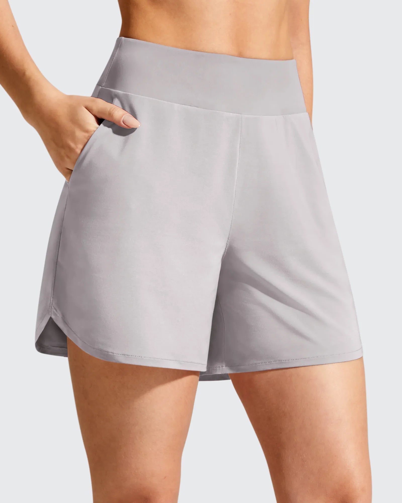 G4Free - Chillwhisp Built-in Brief Liner High Waist Athletic Shorts -GF26E710AA-S-GF26E710AB-M-GF26E710AC-L-GF26E710AD-XL-GF26E710AE-XXL