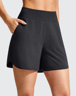 G4Free - Chillwhisp Built-in Brief Liner High Waist Athletic Shorts -GF26E710AA-S-GF26E710AB-M-GF26E710AC-L-GF26E710AD-XL-GF26E710AE-XXL