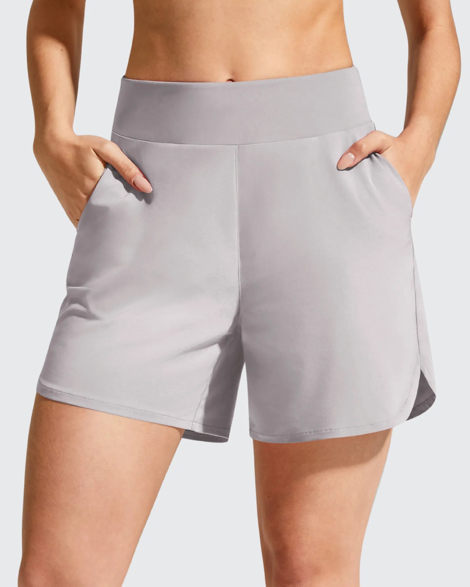 G4Free - Chillwhisp Built-in Brief Liner High Waist Athletic Shorts -GF26E710AA-S-GF26E710AB-M-GF26E710AC-L-GF26E710AD-XL-GF26E710AE-XXL