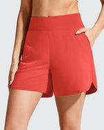 G4Free - Chillwhisp Built-in Brief Liner High Waist Athletic Shorts -GF26E710AA-S-GF26E710AB-M-GF26E710AC-L-GF26E710AD-XL-GF26E710AE-XXL