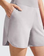 G4Free - Chillwhisp Built-in Brief Liner High Waist Athletic Shorts -GF26E710AA-S-GF26E710AB-M-GF26E710AC-L-GF26E710AD-XL-GF26E710AE-XXL