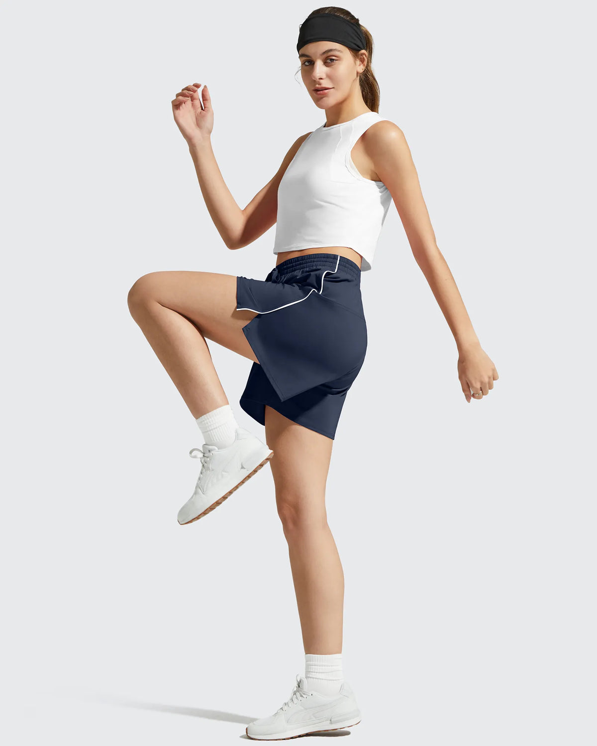 G4Free - Chillwhisp Built-in Shorts Split Running Shorts 3'' -GF26E646A001F-XS-GF26E646A001A-S-GF26E646A001B-M-GF26E646A001C-L-GF26E646A001D-XL