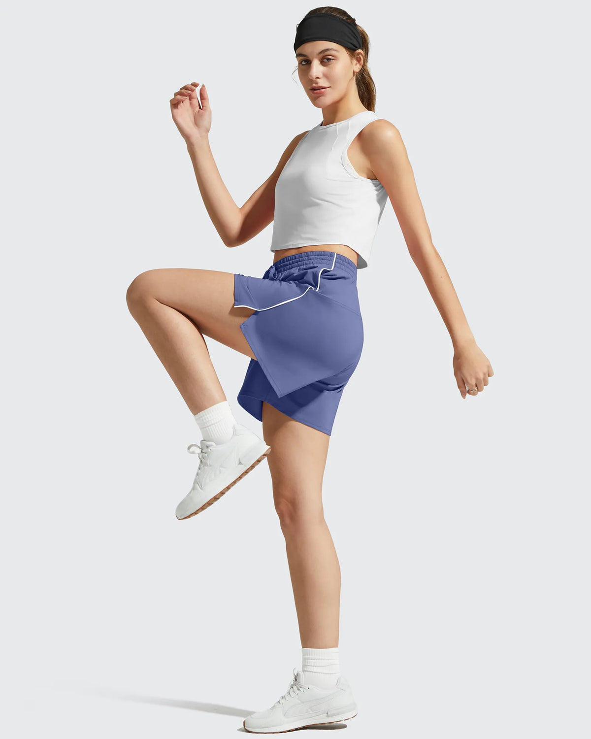 G4Free - Chillwhisp Built-in Shorts Split Running Shorts 3'' -GF26E646A001F-XS-GF26E646A001A-S-GF26E646A001B-M-GF26E646A001C-L-GF26E646A001D-XL