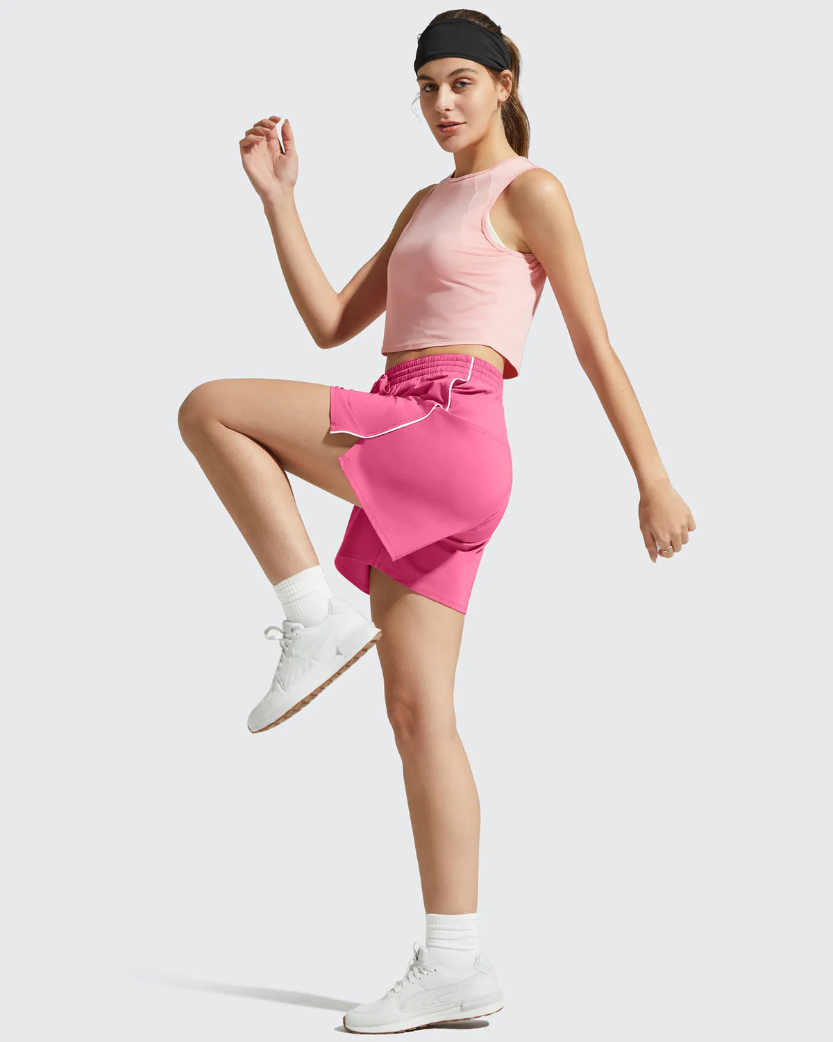 G4Free - Chillwhisp Built-in Shorts Split Running Shorts 3'' -GF26E646A001F-XS-GF26E646A001A-S-GF26E646A001B-M-GF26E646A001C-L-GF26E646A001D-XL