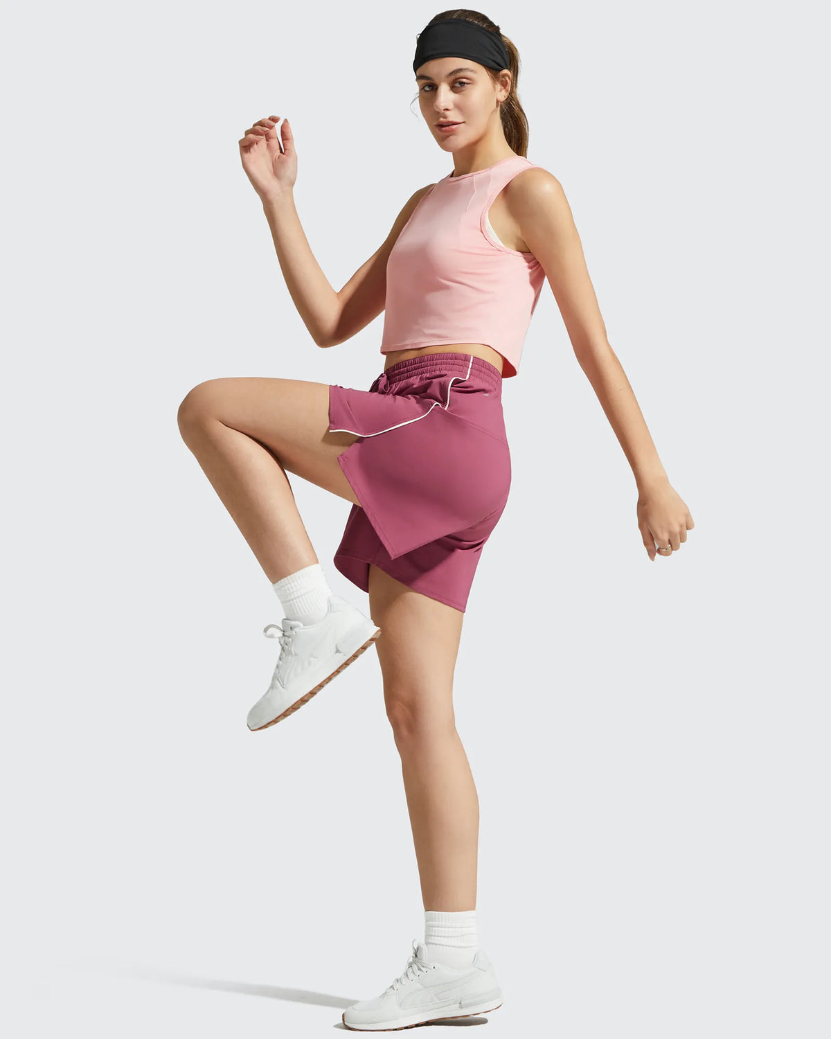 G4Free - Chillwhisp Built-in Shorts Split Running Shorts 3'' -GF26E646A001F-XS-GF26E646A001A-S-GF26E646A001B-M-GF26E646A001C-L-GF26E646A001D-XL