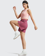 G4Free - Chillwhisp Built-in Shorts Split Running Shorts 3'' -GF26E646A001F-XS-GF26E646A001A-S-GF26E646A001B-M-GF26E646A001C-L-GF26E646A001D-XL