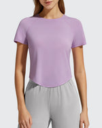G4Free - Cropped Crewneck Relaxed Fit Short Sleeve Tops -GF26K885A001A-S