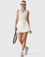 G4Free - Drawstring Curved Hem Inner Shorts Ball Pocket Skorts 15" -GF26H815G012F-XS-GF26H815G012A-S-GF26H815G012B-M-GF26H815G012C-L-GF26H815G012D-XL