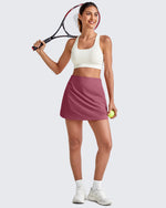 G4Free - Elastic High Waisted A Line Golf Skirts -GF25H406AA-S-GF25H406AB-M-GF25H406AC-L-GF25H406AD-XL-GF25H406AE-XXL