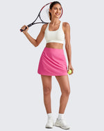 G4Free - Elastic High Waisted A Line Golf Skirts -GF25H406AA-S-GF25H406AB-M-GF25H406AC-L-GF25H406AD-XL-GF25H406AE-XXL