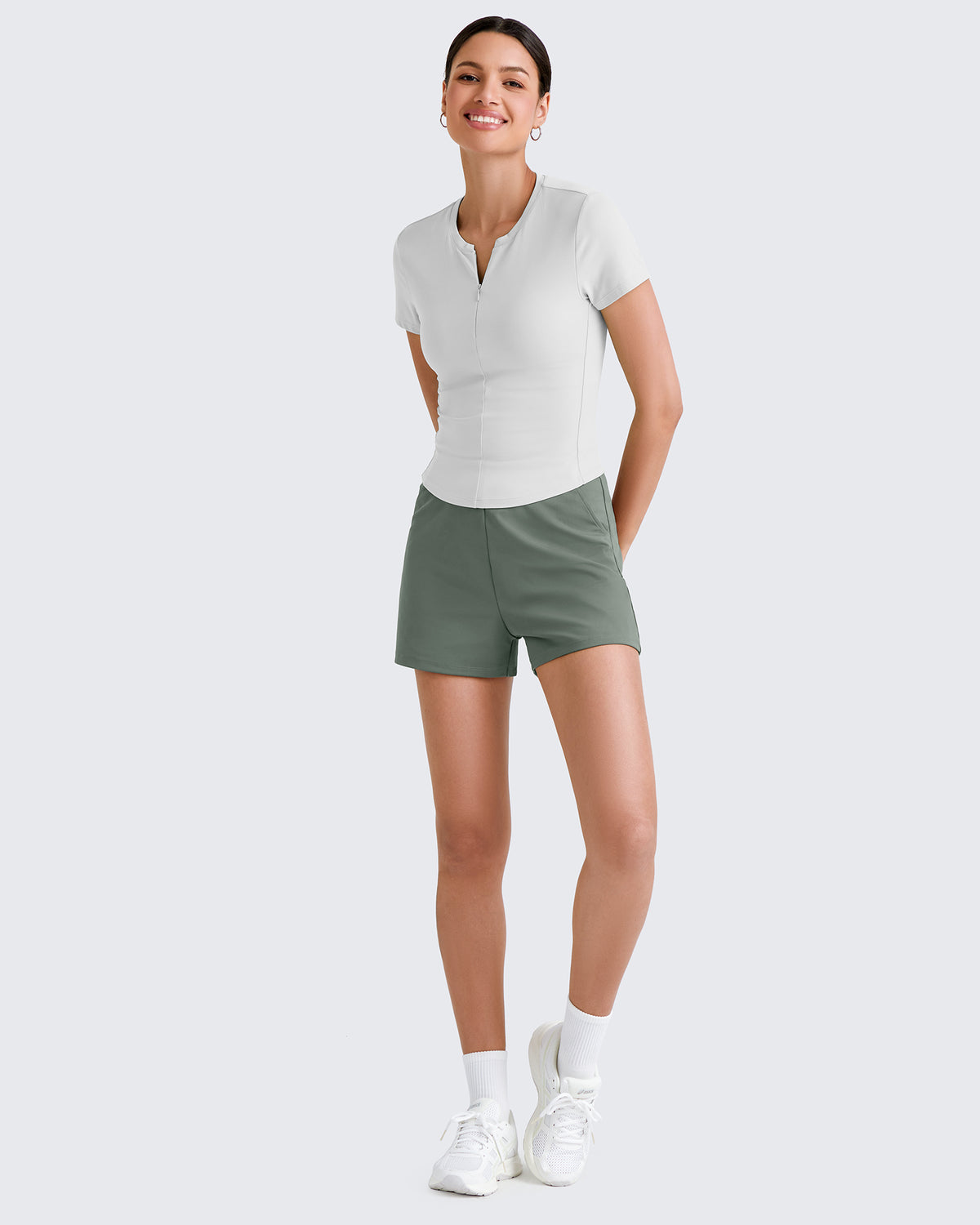 G4Free - EverGoing Athletic Shorts Elastic Waist Running Shorts -GF25E357AA-S-GF25E357AB-M-GF25E357AC-L-GF25E357AD-XL-GF25E357AE-XXL