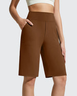 G4Free - EverGoing Bermuda Pockets Knee Length Shorts 10" -GF26E795F001A-S