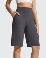 G4Free - EverGoing Bermuda Pockets Knee Length Shorts 10" -GF26E795F001A-S
