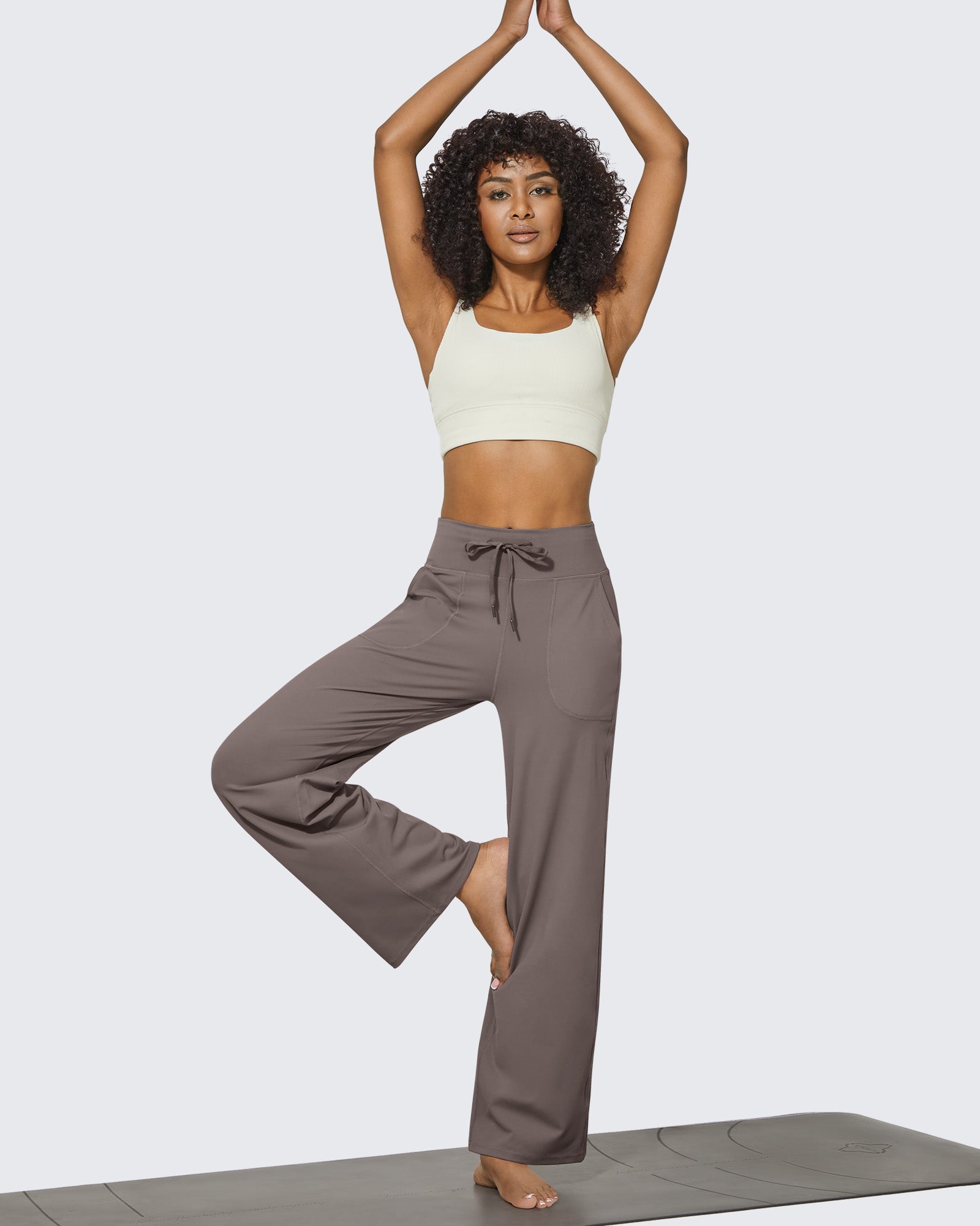 G4Free - EverGoing Business Casual High-Waist Wide Leg Pants -GF23J190DF-XS-GF23J190DA-S-GF23J190DB-M-GF23J190DC-L-GF23J190DD-XL