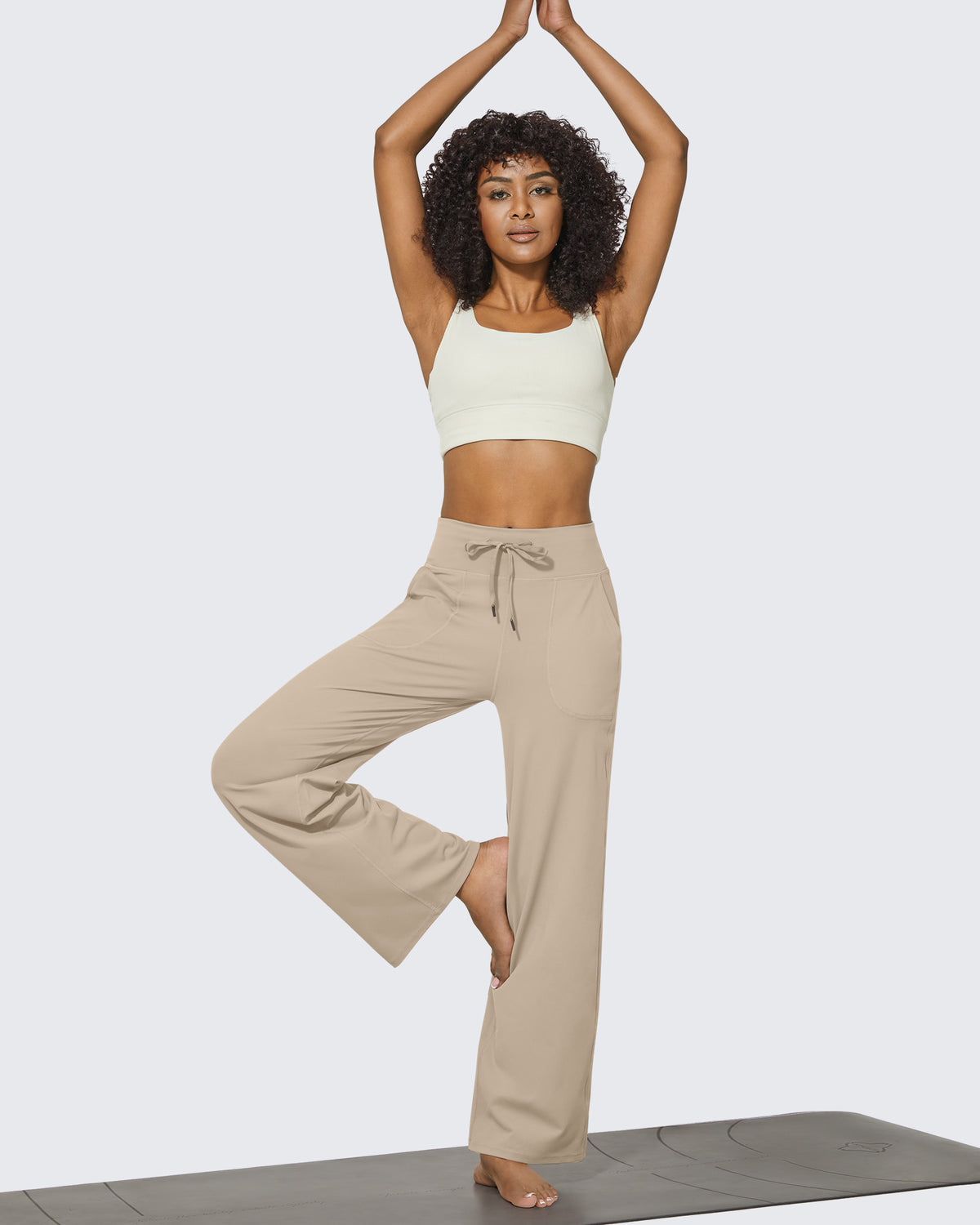 G4Free - EverGoing Business Casual High-Waist Wide Leg Pants -GF23J190DF-XS-GF23J190DA-S-GF23J190DB-M-GF23J190DC-L-GF23J190DD-XL