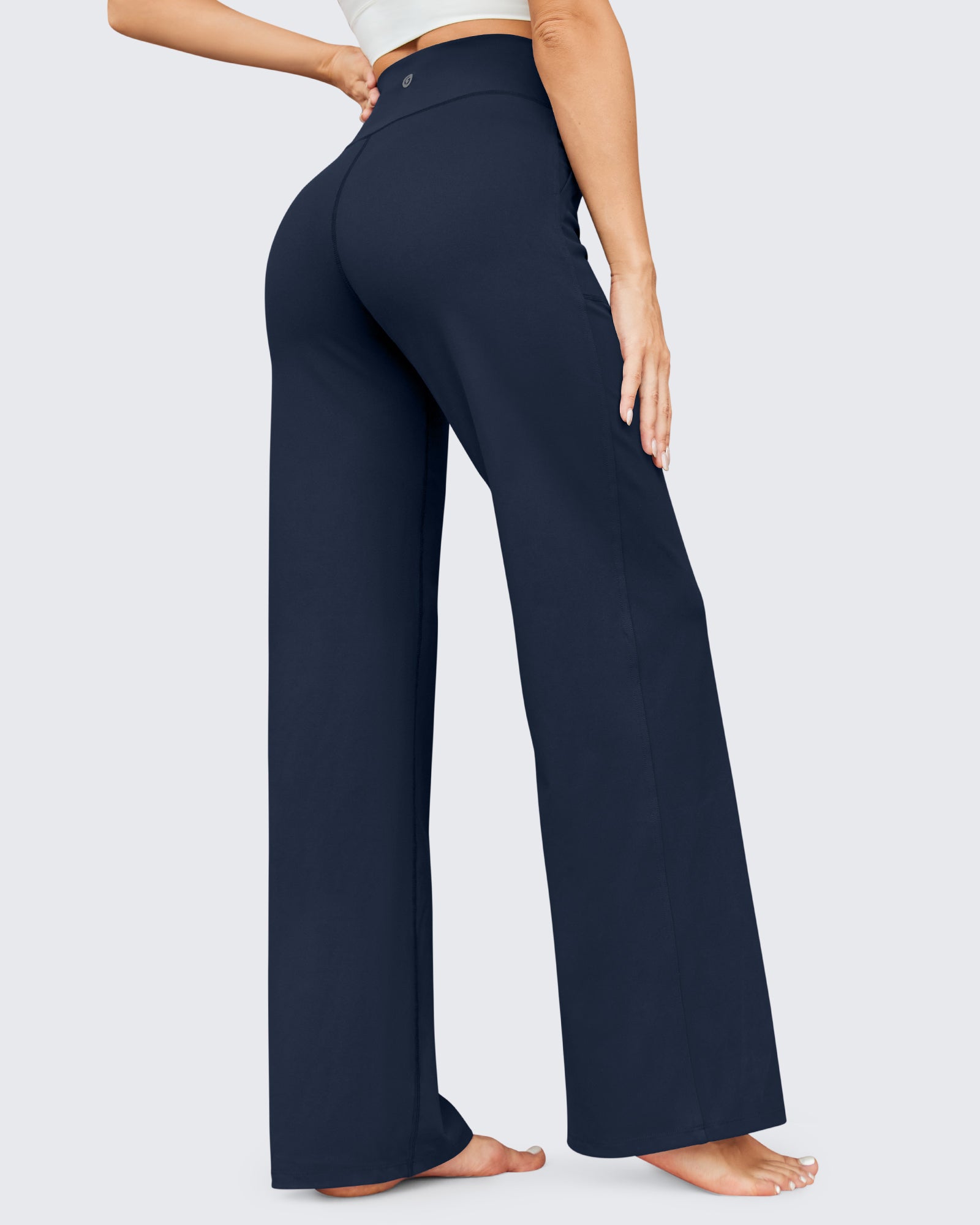 G4Free - EverGoing Business Casual High-Waist Wide Leg Pants -GF23J190DF-XS-GF23J190DA-S-GF23J190DB-M-GF23J190DC-L-GF23J190DD-XL