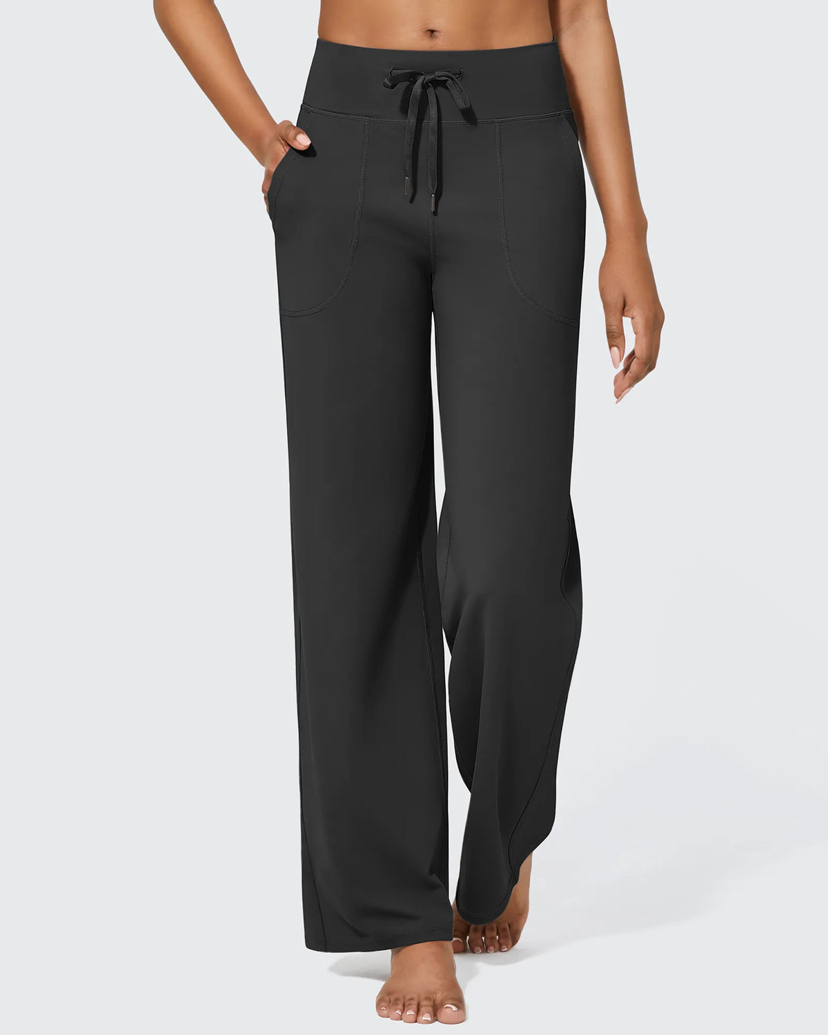 G4Free - EverGoing Business Casual High-Waist Wide Leg Pants Petite -GF23J189AF-XS