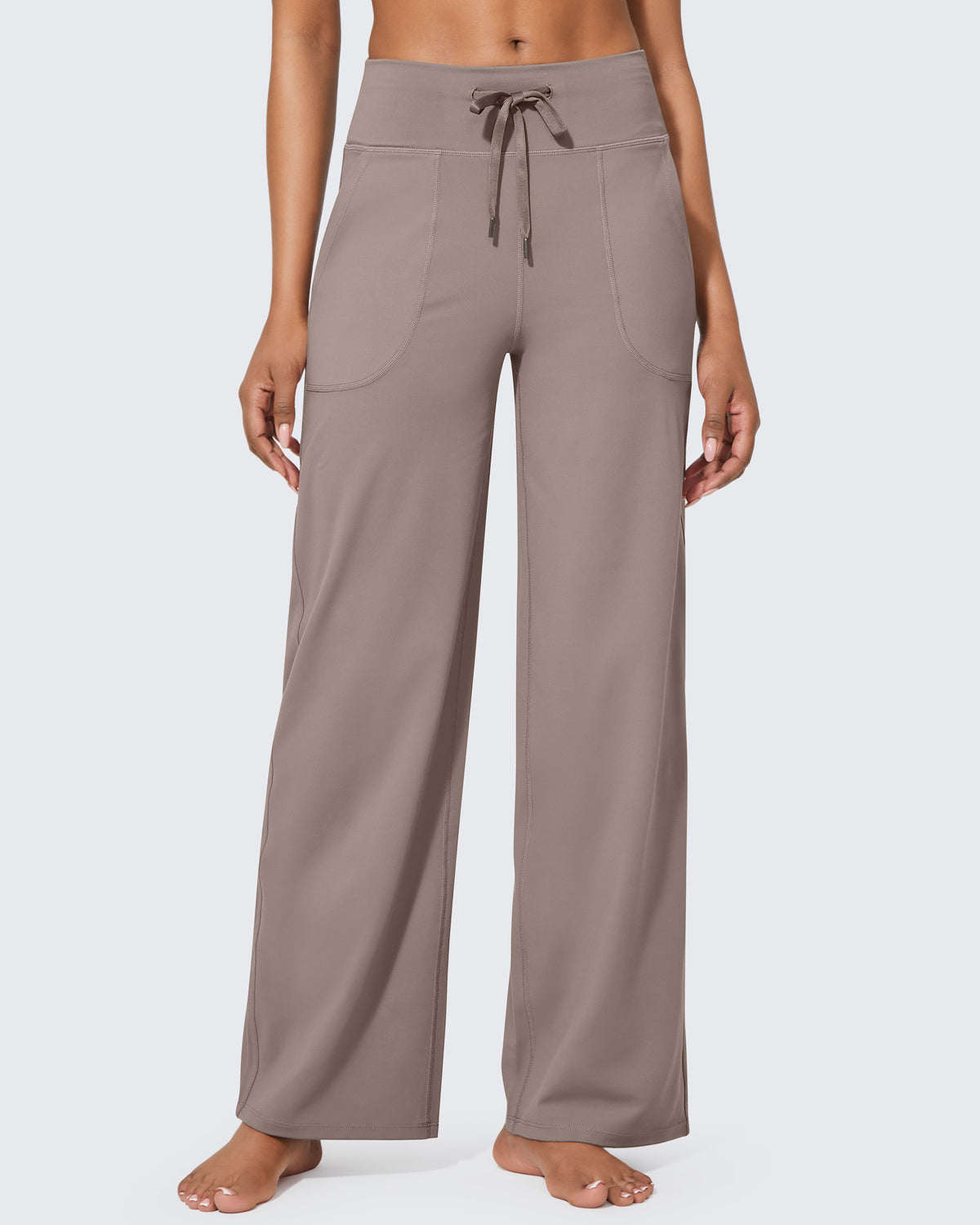 G4Free - EverGoing Business Casual High-Waist Wide Leg Pants Petite -GF23J189BF-XS