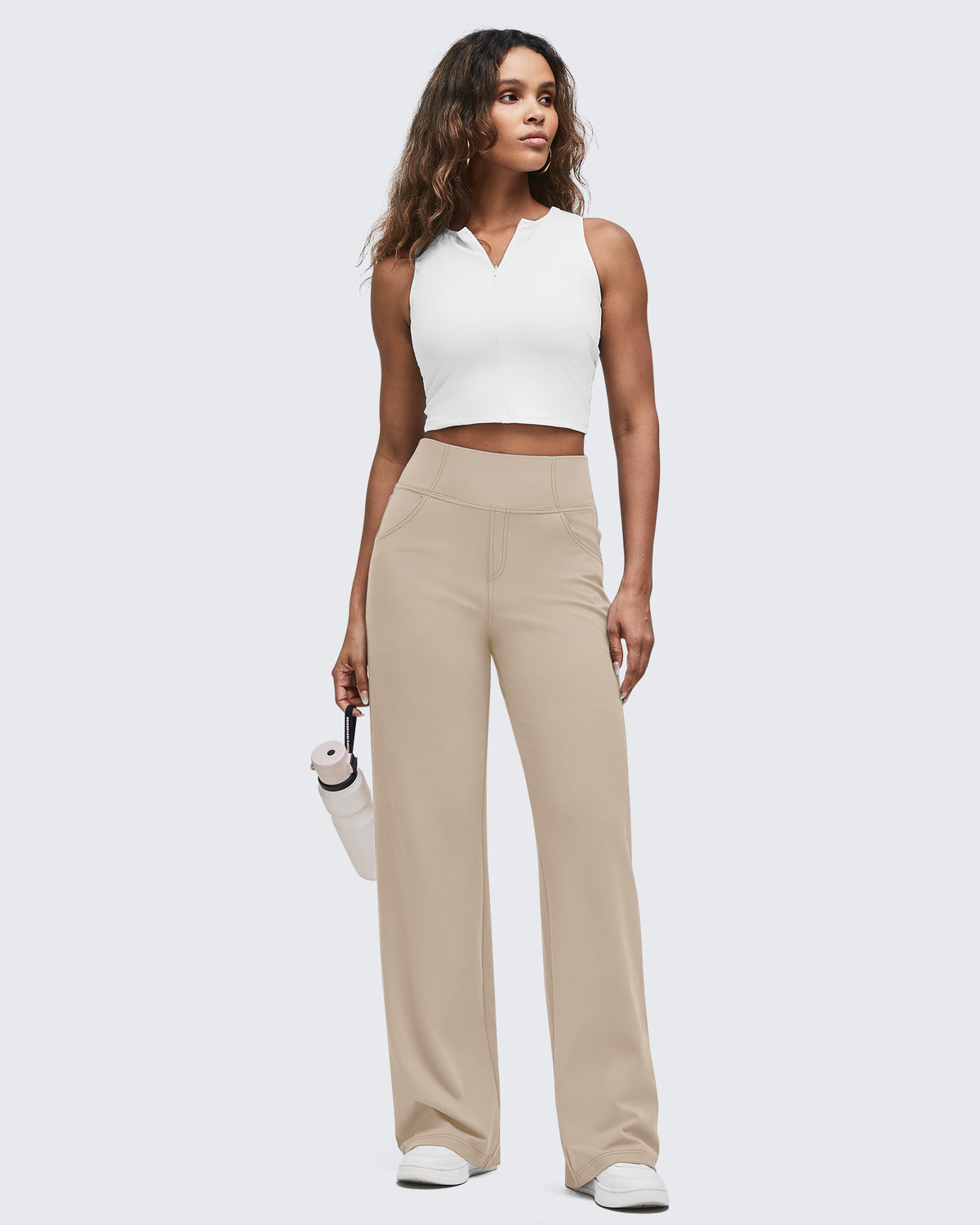 G4Free - EverGoing Contrast Stitch High-Waist Wide Leg Pants -GF25J581AA-S-GF25J582AA-S-GF25J583AA-S-GF25J581AB-M-GF25J582AB-M