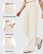 G4Free - EverGoing Flap Pockets Wide Leg Dressy Pants -GF25J640AA-S-GF25J641AA-S-GF25J642AA-S-GF25J640AB-M-GF25J641AB-M