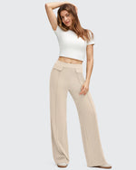 G4Free - EverGoing Flap Pockets Wide Leg Dressy Pants -GF25J640AA-S-GF25J641AA-S-GF25J642AA-S-GF25J640AB-M-GF25J641AB-M