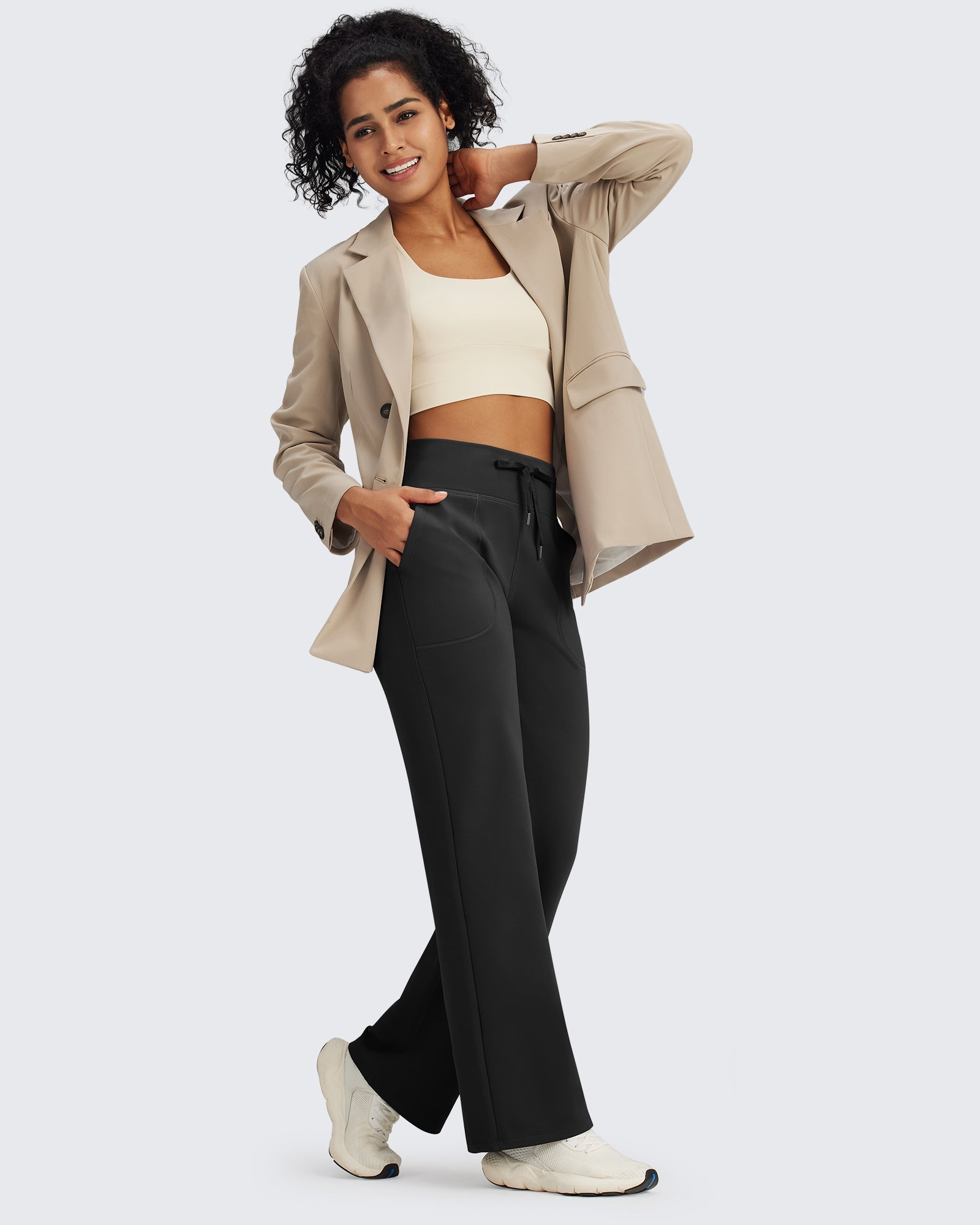 Thermal Fleece Lined Wide Leg Sweatpants – G4Free Warm Pants