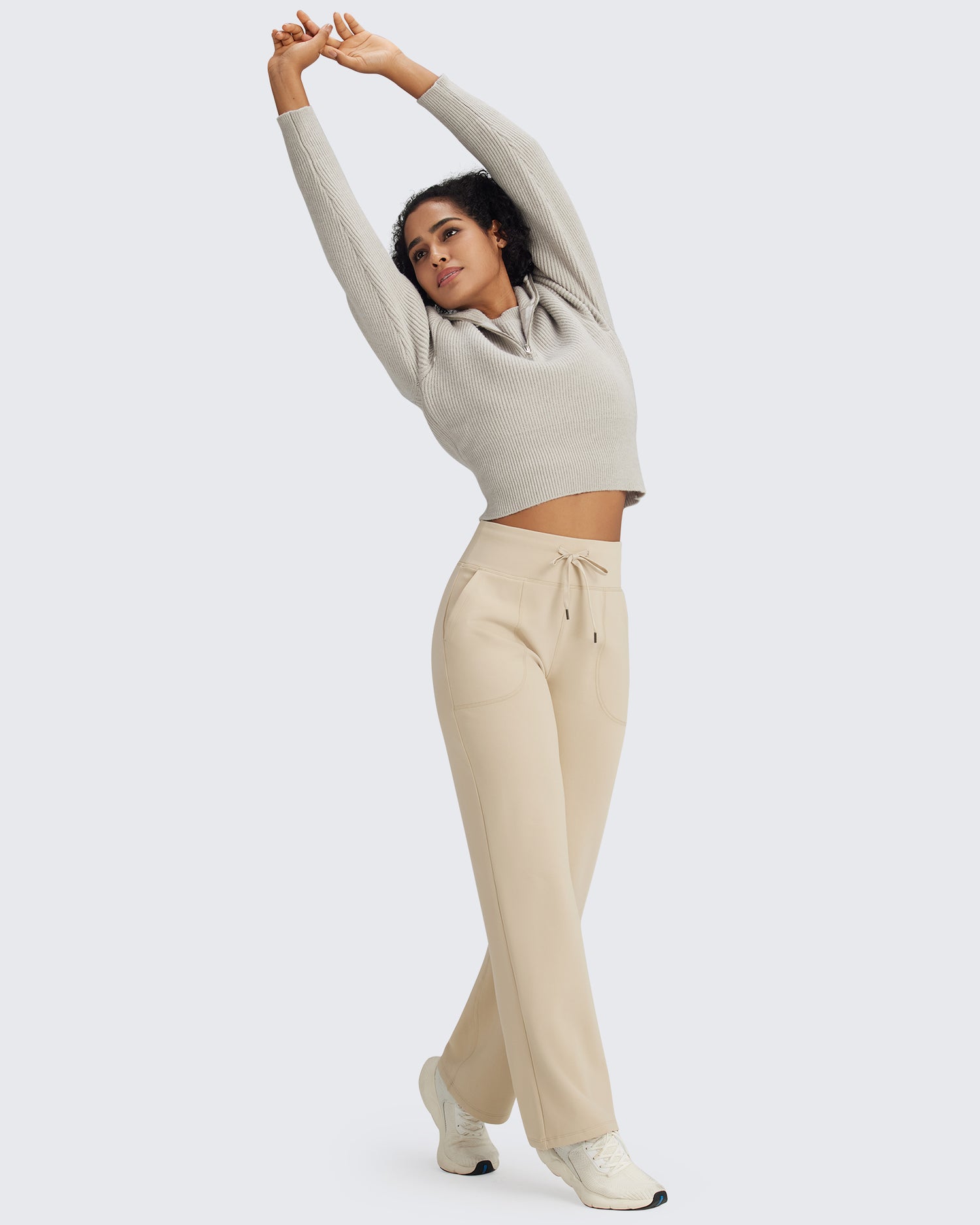 G4Free - EverGoing Fleece Lined High-Waist Drawstring Pants -GF24J215AA-S-GF24J216AA-S-GF24J217AA-S-GF24J215AB-M-GF24J216AB-M