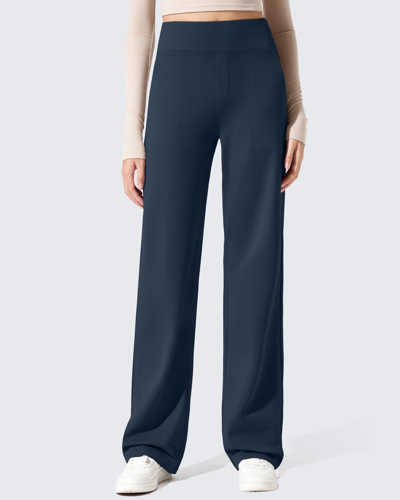 G4Free - EverGoing Fleece Lined High-Waisted Dressy Pants -GF24J238CA-S
