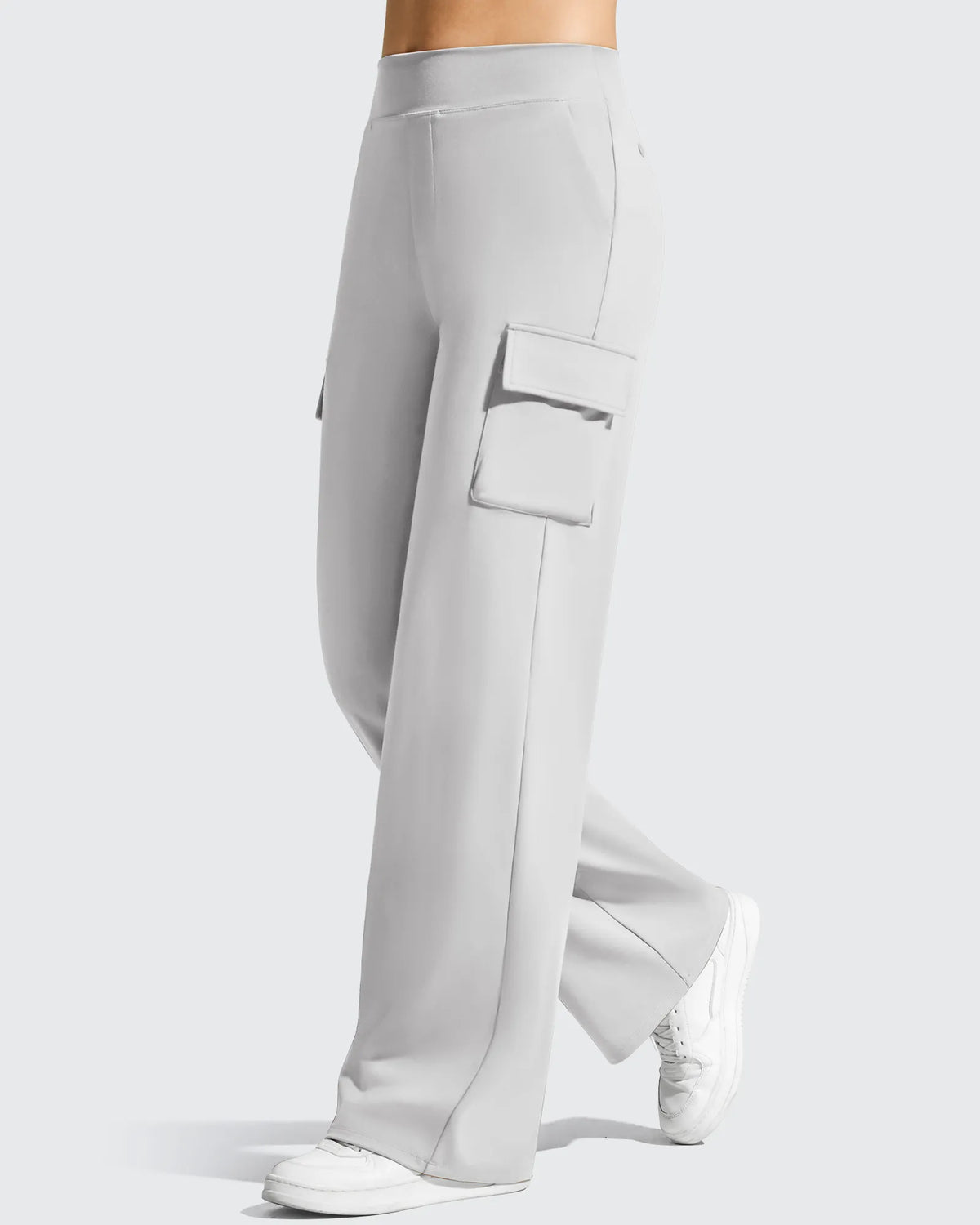 G4Free - EverGoing High-Waist 4 Pockets Wide Leg Cargo Pants -GF26J798A001A-S