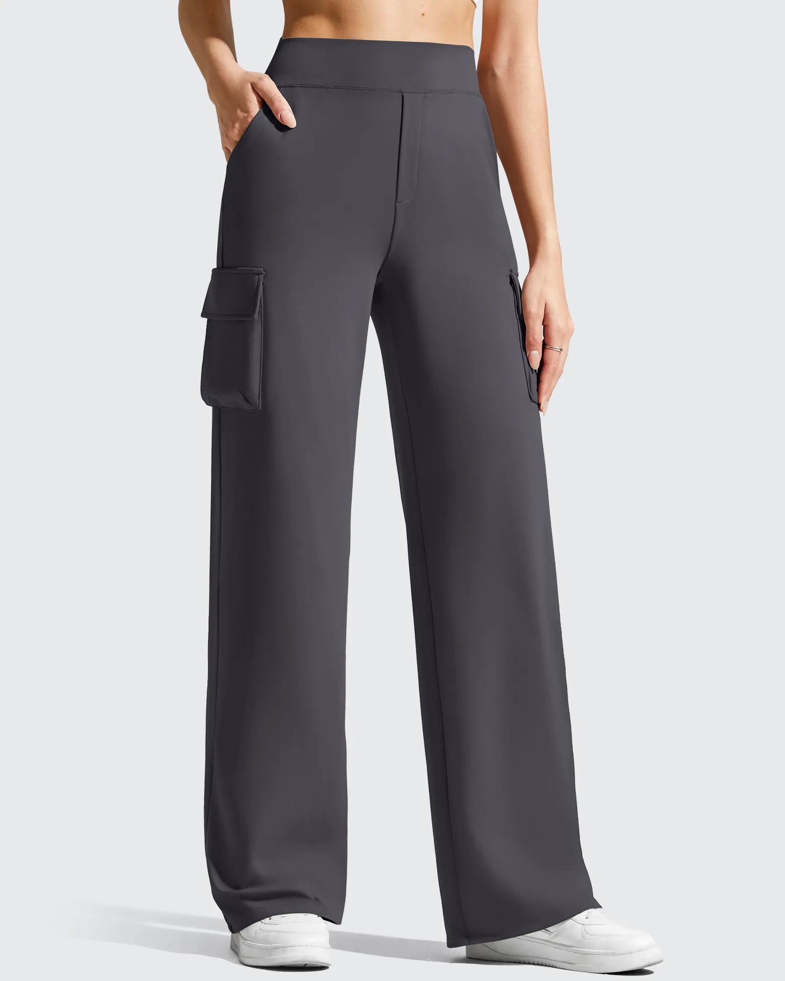 G4Free - EverGoing High-Waist 4 Pockets Wide Leg Cargo Pants -GF26J798A001A-S-GF26J799A001A-S-GF26J800A001A-S-GF26J798A001B-M-GF26J799A001B-M