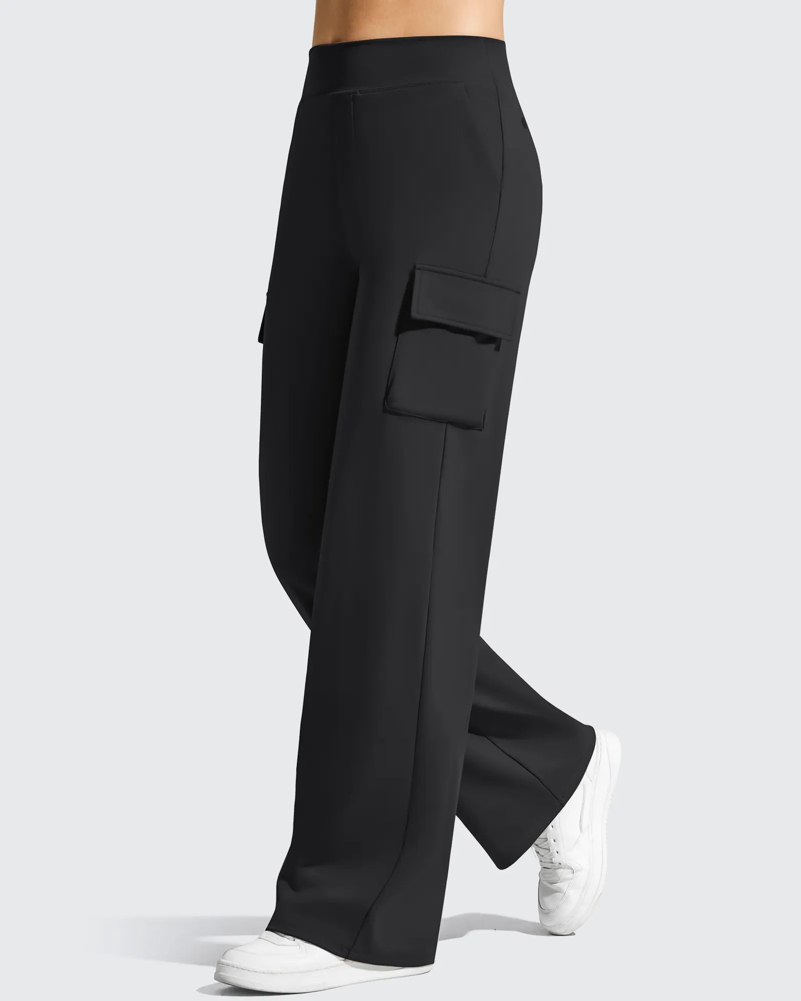 G4Free - EverGoing High-Waist 4 Pockets Wide Leg Cargo Pants -GF26J798A001A-S-GF26J799A001A-S-GF26J800A001A-S-GF26J798A001B-M-GF26J799A001B-M