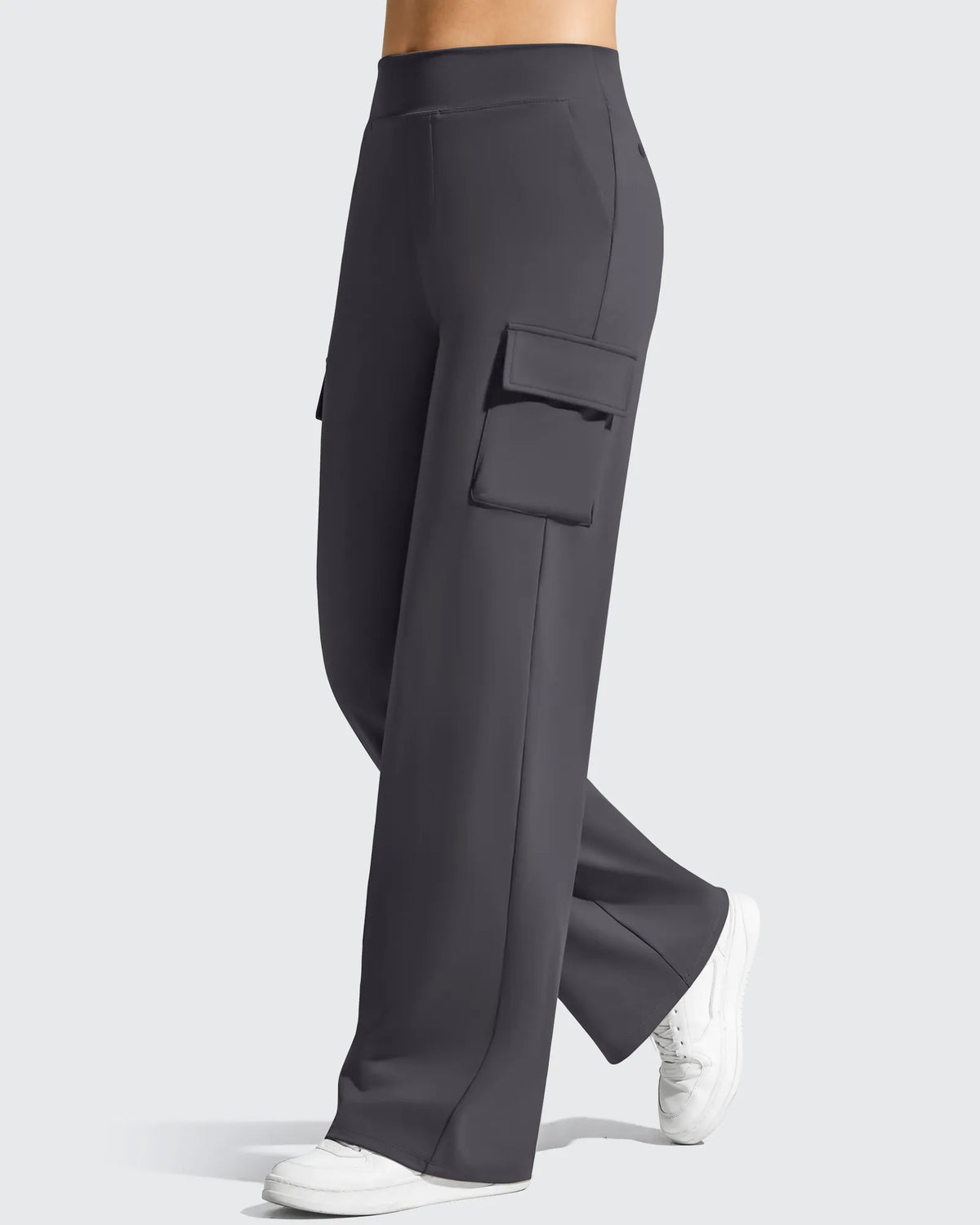 G4Free - EverGoing High-Waist 4 Pockets Wide Leg Cargo Pants -GF26J798C001A-S