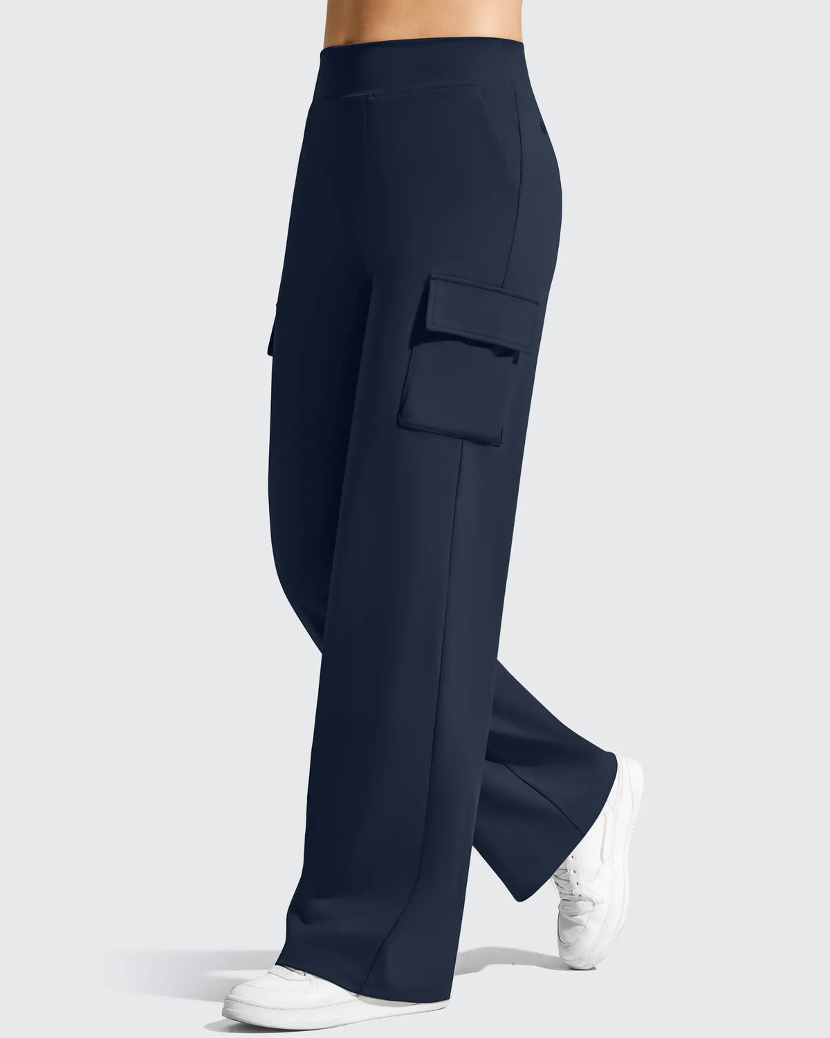 G4Free - EverGoing High-Waist 4 Pockets Wide Leg Cargo Pants -GF26J798D019A-S