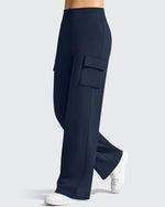 G4Free - EverGoing High-Waist 4 Pockets Wide Leg Cargo Pants -GF26J798D019A-S