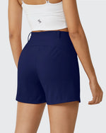 G4Free - EverGoing High-Waist Belted Pleated Casual Dressy Shorts -GF24E200AF-XS-GF24E200AA-S-GF24E200AB-M-GF24E200AC-L-GF24E200AD-XL