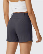 G4Free - EverGoing High-Waist Belted Pleated Casual Dressy Shorts -GF24E200AF-XS-GF24E200AA-S-GF24E200AB-M-GF24E200AC-L-GF24E200AD-XL