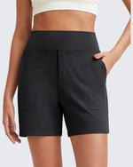 G4Free - EverGoing High-Waist Burmuda Athletic Shorts 5'' -GF25E342AF-XS