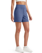 G4Free - EverGoing High-Waist Burmuda Athletic Shorts 5'' -GF25E342AF-XS-GF25E342AA-S-GF25E342AB-M-GF25E342AC-L-GF25E342AD-XL