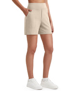 G4Free - EverGoing High-Waist Burmuda Athletic Shorts 5'' -GF25E342AF-XS-GF25E342AA-S-GF25E342AB-M-GF25E342AC-L-GF25E342AD-XL