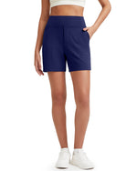 G4Free - EverGoing High-Waist Burmuda Athletic Shorts 5'' -GF25E342AF-XS-GF25E342AA-S-GF25E342AB-M-GF25E342AC-L-GF25E342AD-XL