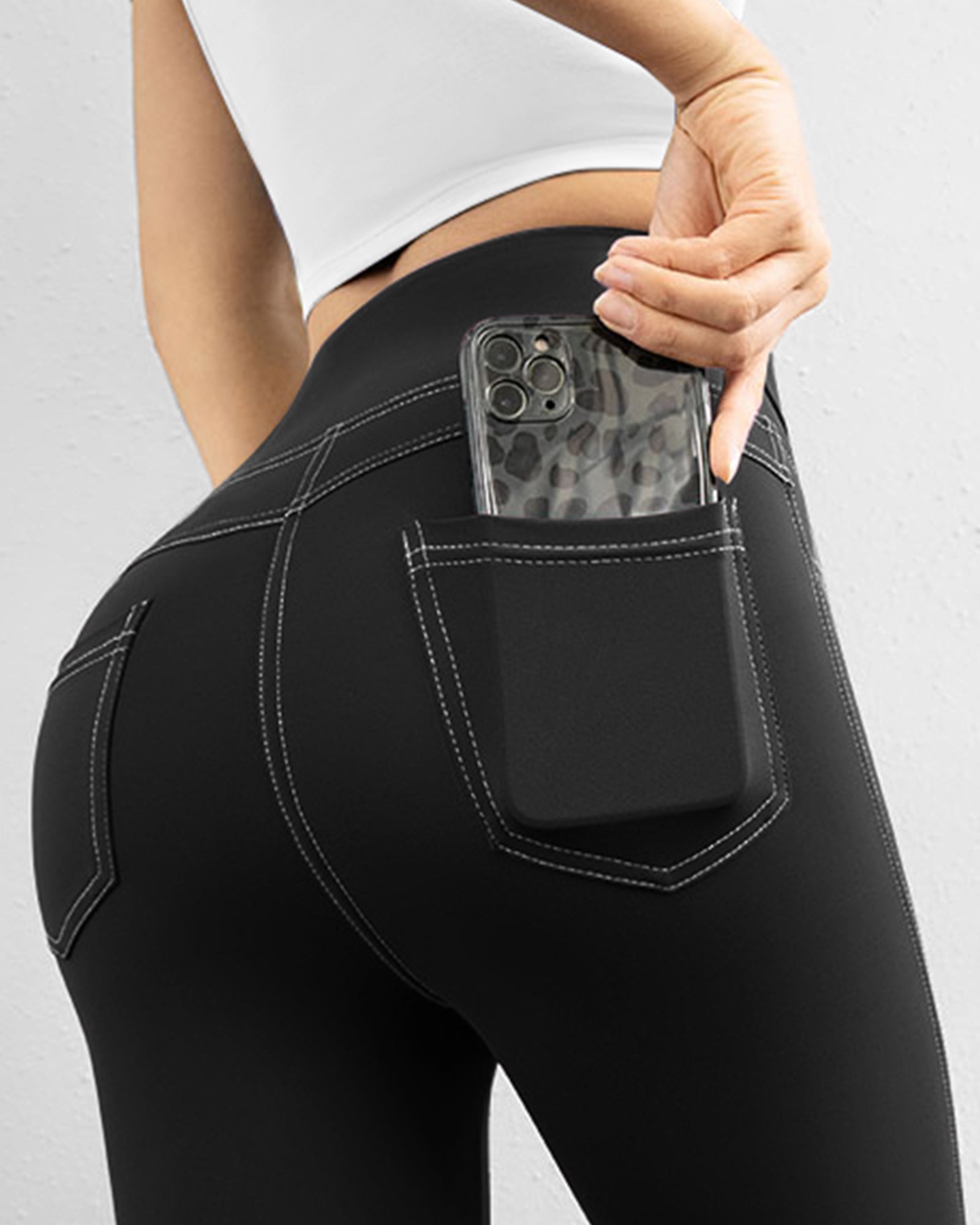 EverGoing High Waist Flare Work Pants 4 Pockets – G4Free