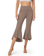 G4Free - EverGoing High-Waist Ruffle Yoga Casual Capri Pants -GF23A140AA-S